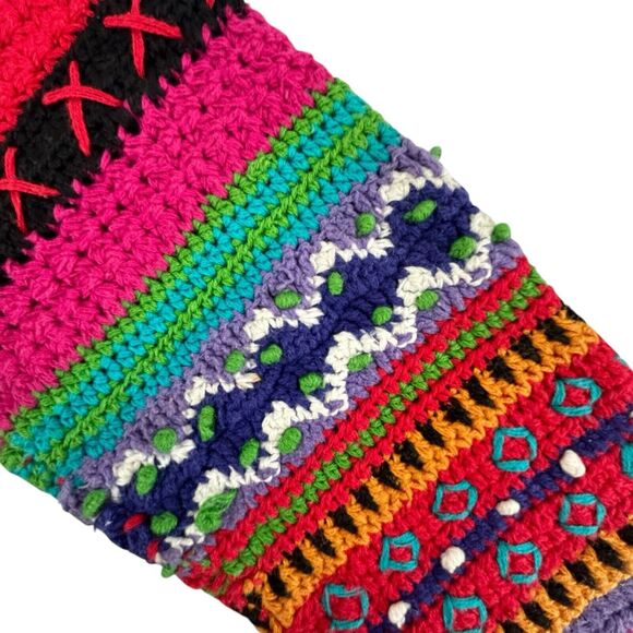 Casual Corner Limited Edition Knitted By Hand Cardigan Sweater Small Rainbow - Picture 4 of 8